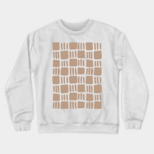 Abstract squares - sand Crewneck Sweatshirt